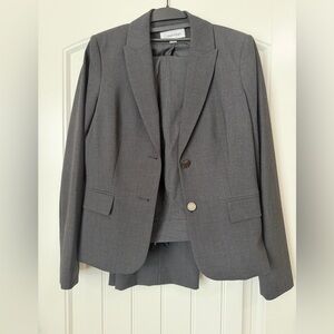 Calvin Klein Classic Charcoal Pant Suit Set